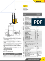 Electric Stacker: Article No. KW0500894 Description Electric Stacker (Triplex Mast) 1.5T x3 M Specification