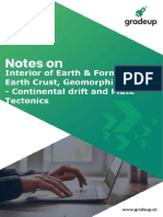 Interior of Earth Formation of Earth Crust Geomorphic Process Continental Drift and Plate Tectonics Updated English 11