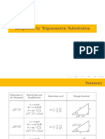 Lab 1.3 - Integration by Trigonometric Substitution (Solutions) PDF