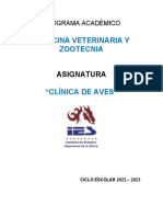 Carpeta Didáctica de Clínica de Aves ESCOLARIZADO