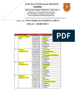 Jadwal Ujian PH-2 (Ki 4) Kelas 2