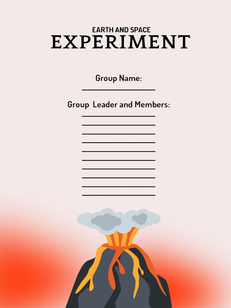 Grade 9 Experiment PDF | PDF | Volcano | Types Of Volcanic Eruptions
