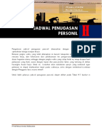 H Jadwal Penugasan Personil