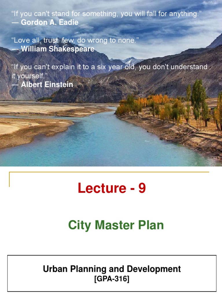 Urban Planning: Master Plan Overview | PDF | Urban Planning | City