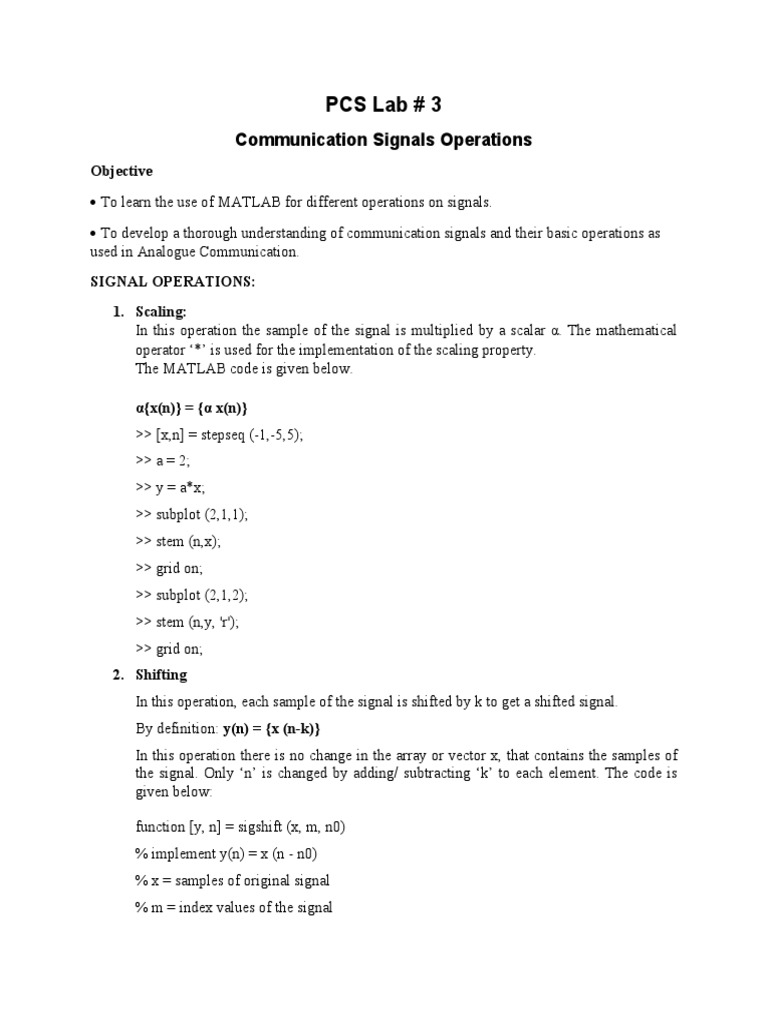 Pcs lab 3 pdf summation function mathematics 