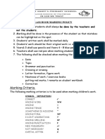 21 Book Marking Policy