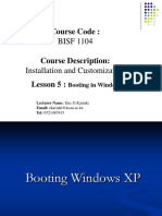 Topic 5a Booting in Windows XP PDF