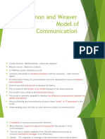 Shannon and Weavers Mathematical Model