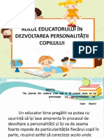 Prezentare Rolul Educatorului