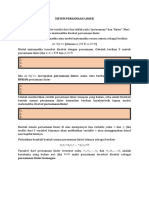 Pertemuan 2 SPL Dan Operasi Matriks