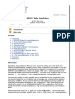 MOSFET Solid State Relays