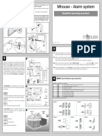 Mhouse - Alarm System: Simplified Operating Procedure