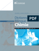 Dictionnaire de Chimie Anglais-Francais - Francais-Anglais PDF