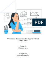 UpperSchool - Editia2022 - Etapa2 - Solutii - 5 01 04 2022 PDF