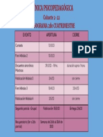 Cronograma Clínica PSP - Cohorte 2-2022 - 2do Cuatr PDF