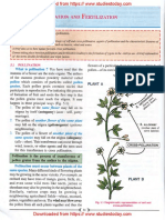 ICSE Selina Class 9 Biology Chapter 05 Pollination and Fertilization PDF