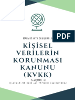 Kişisel Verilerin Korunması Kanunu (KVKK) PDF