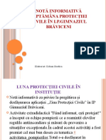 Notă Informativă Protectia Civila