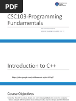 Introduction To C++ and Code Blocks