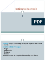 Introduction To Research