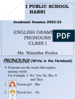 Class 1 Pronouns