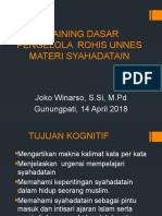 Training Dasar Pengelola Rohis Unnes