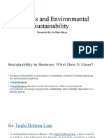 Business and environmental sustainability