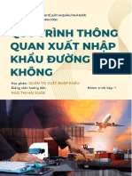 Nhóm 9 - Quy trình thông quan xuất nhập khẩu đường hàng không