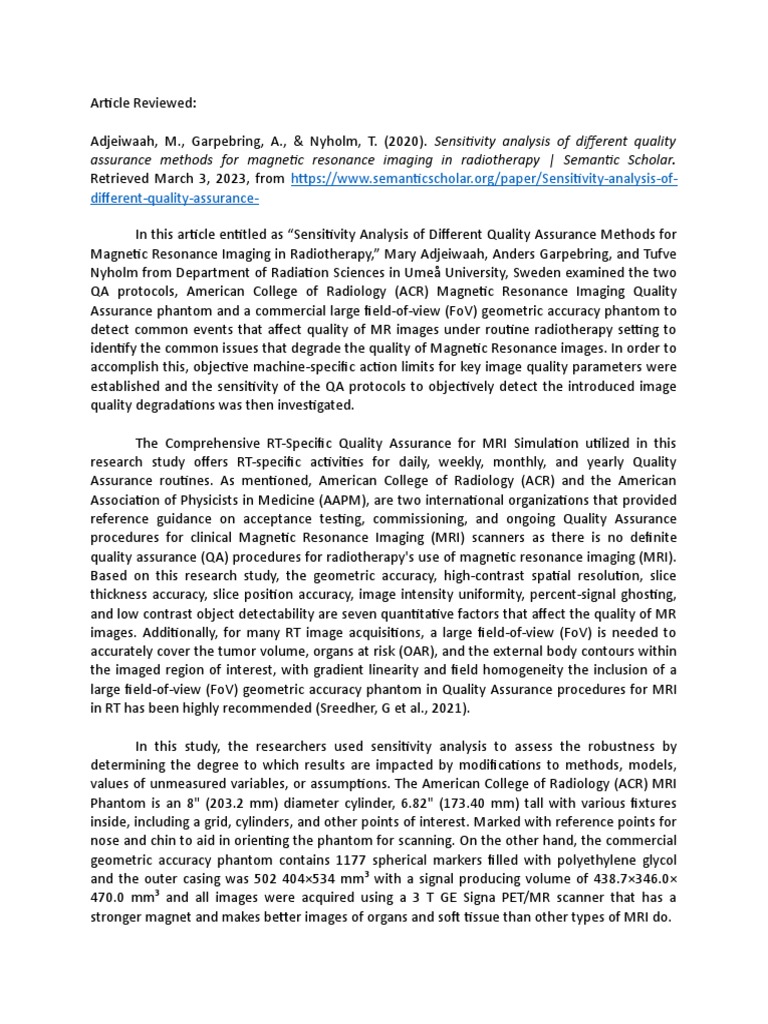 Journal Crit PDF Resonance Imaging Medical Imaging