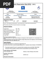 Electronic Reservation Slip (ERS) : 8500976364 22159/Csmt Chennai Ex Sleeper Class (SL)