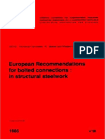 No038 - European Recommendations for Bolted Connections in Structural Steelwork