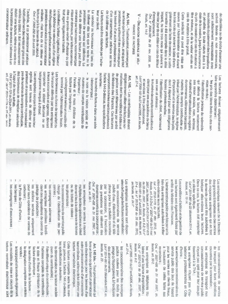 Extrait Du LPF Sur Les Factures | PDF