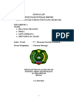 Makalah Hukum Kontrak Bisnis Kel. 1