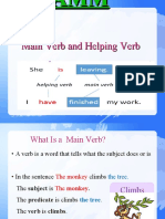 Main and Helping Verb First Week