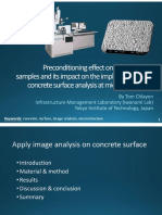 Preconditioning Effect On SEM Concrete Samples and Its Impact On The Implementation of Concrete Surface Analysis at Microscopic Scale