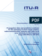 Propagation Data and Predection Methods For The Planning of Short-Range Outdoor Radiocommuincation Systems