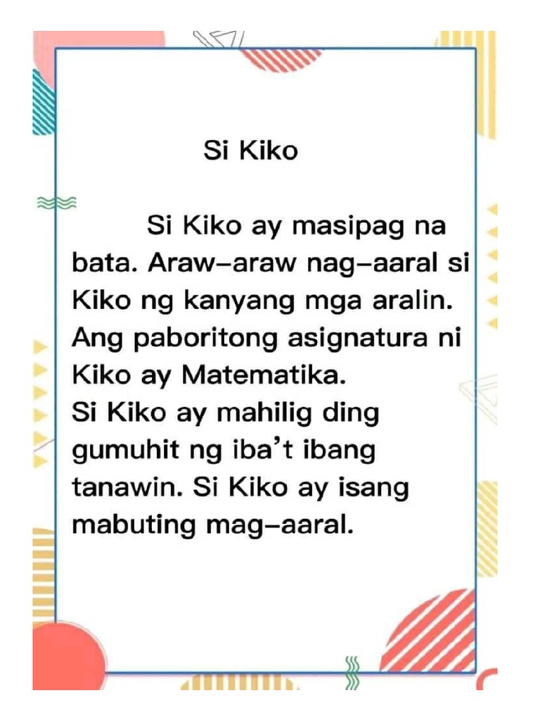 Tagalog Reading Stories Pdf