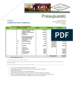 PRESUPUESTO Actividad Enero 2017