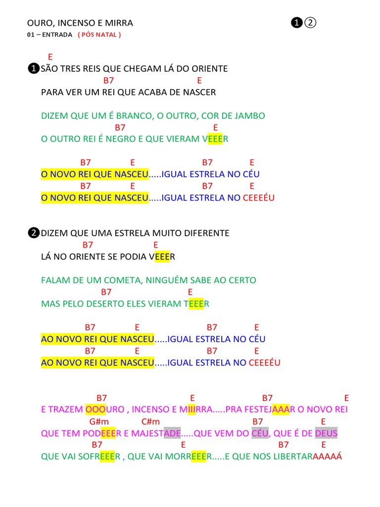01 - Ouro, Incenso e Mirra | PDF | Céu