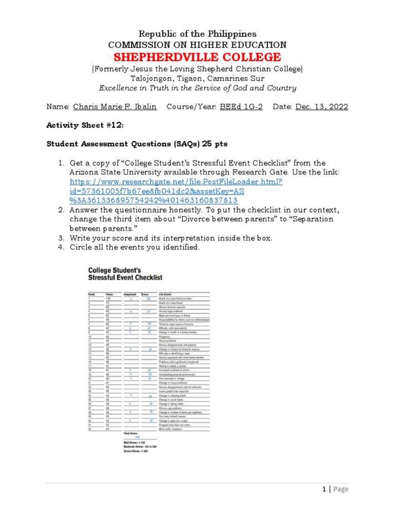 Understanding The Self Module 12 Pdf Compassion Psychological