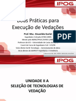 Unidade II A - Sistemas de Vedação PDF