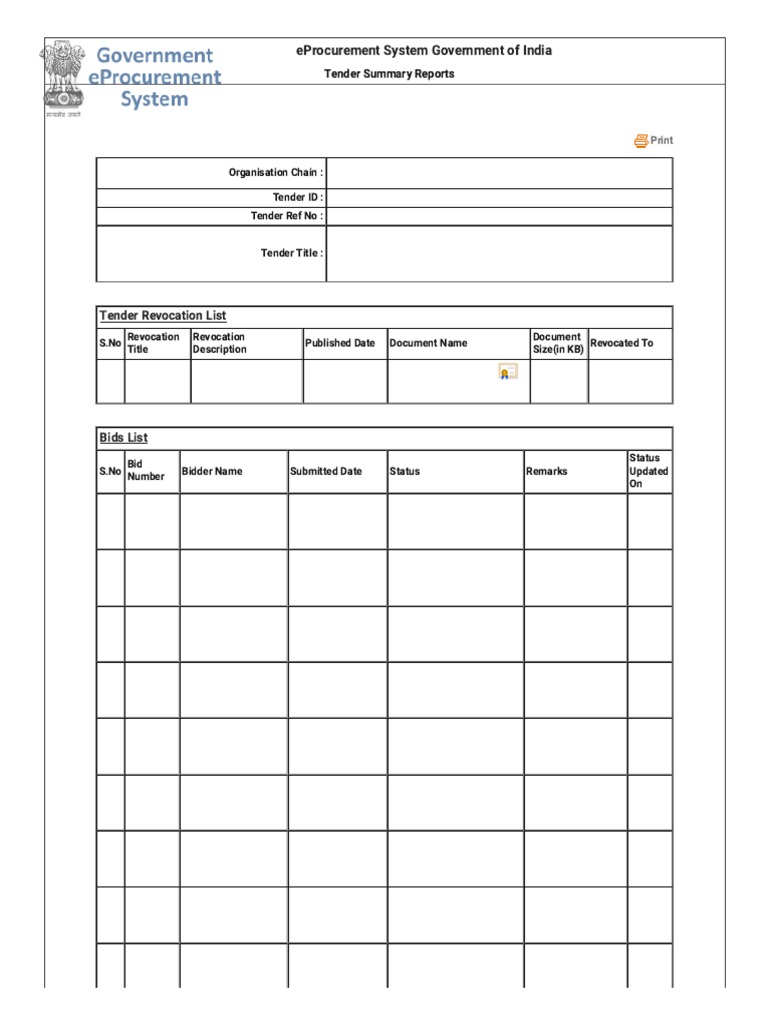 Eprocurement System Government of India PDF