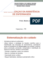 Sistematização da assistência de enfermagem no processo de enfermagem