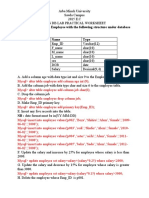 1.create A Table Called Employee With The Following Structure Under Database University. Name Type