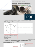 PROCESSOS DE FABRICAÇÃO IV - Cálculo Desenvolvimento Blank - Processo Calandragem