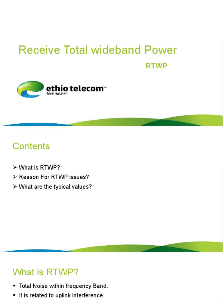 Understanding RTWP in Telecom | PDF