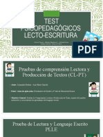 Test Psicopedagógicos Lectoescritura