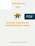 Roteiro Dirigido de Administracao Geral