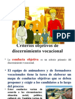Tema 4 Criterios Objetivos de Discernimiento Vocacional