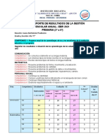 2º A 6º Primaria-Ficha de Reporte de Resultados de La Gestión Escolar Anual